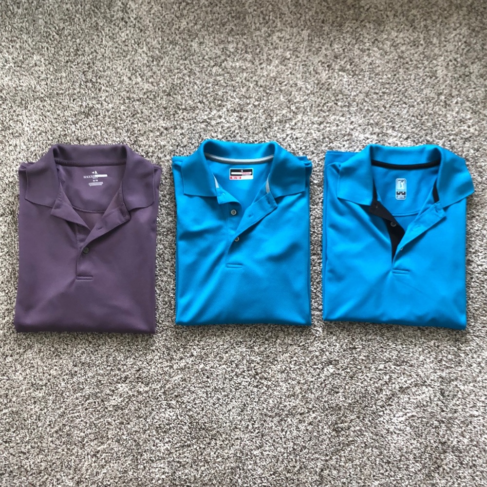 Golf shirts x 3